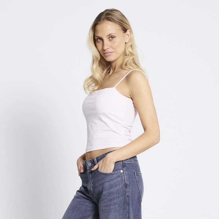 Cropped singlet "Lily" Light Pink